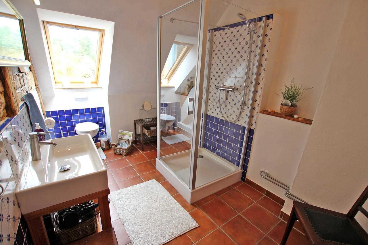 Ferienwohnung Im Forsthaus Am See Schwarz エクステリア 写真