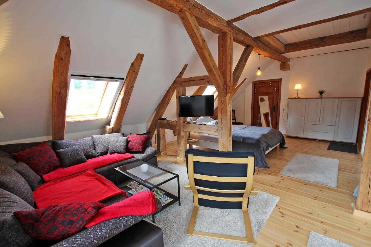 Ferienwohnung Im Forsthaus Am See Schwarz エクステリア 写真