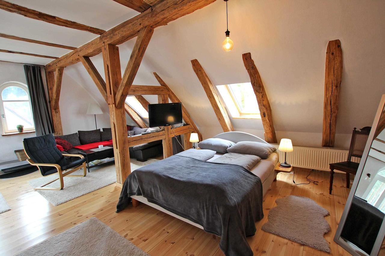 Ferienwohnung Im Forsthaus Am See Schwarz エクステリア 写真